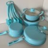Turquoise Kitchen Cookware Set