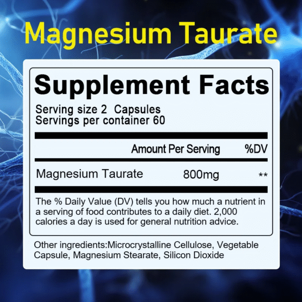 Powerful Magnesium Taurine Capsules