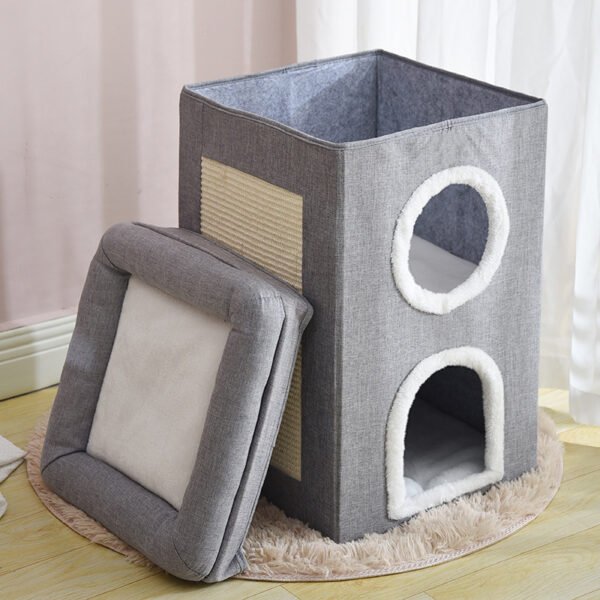 O1CN01KQxAq427SA7hqToxm_2206541797795-0-cib.jpg Foldable Four-Season Washable Cat Nest